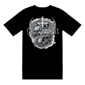 GOD IS MY JUDGE Skulls, Wings, and Cross T-Shirt; Great Gift Ideas for Adults, Men, Boys, Youth,...