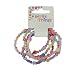 Girls Frosted Flowers Bracelets - Pack of 5