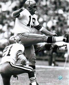 Tom Dempsey Signed Saints 8x10 Photo