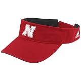adidas Nebraska Cornhuskers Youth Red Basic Logo Adjustable Visor