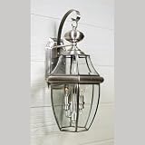 Quoizel NY8317P Newbury 2-Light Outdoor Wall Lantern, Pewter