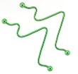 Green Anodized Stainless Steel Industrial - 14 Gauge - 2 Inches Length - Sold as a Pair