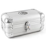 Aluminum Travel Humidor Case for 12 Cigars