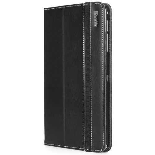 Samsung Galaxy Tab Pro 8.4 Case - Poetic Samsung Galaxy Tab Pro 8.4 Case [SlimBook Series] - [SlimFit] [Professional] PU Leather Slim Folio Case for Samsung Galaxy Tab Pro 8.4 Black (3 Year Manufacturer Warranty From Poetic)