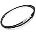FIBO STEEL 4mm Stainless Steel Braided Leather Necklace for Men Women Rope Chain, 20 inches