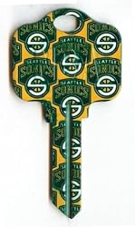 Seattle Supersonics Schlage SC1 House Key NHL Sonics