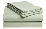 Pike Street 410-Thread-Count Egyptian Cotton Sateen King Sheet Set, Bok Choy