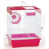 3-Level Small Animal Cage in White Strawberry