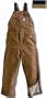 Carhartt Flame Resistant Lined Bibs, NAVY, W34 X L36