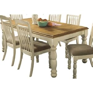 Cottage White/honey Dining Room Extension Table