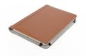 M-Edge GO! Genuine Leather Kindle Jacket with Hinge (Fits 6" Display, Latest Generation Kindle), Pebbled Saddle Brown