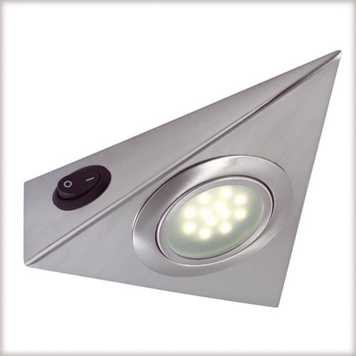 3er Set LED Dreieckleuchte Unterbauleuchte eisen 