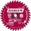 Freud D0436X Diablo 4-3/8-Inch 36 Tooth ATB Cordless Trim Saw Blade with 20-Millimeter Arbor and