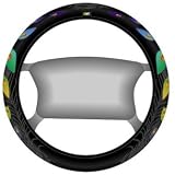 Peacock Steering Wheel Cover - Black by Auto Expressions
