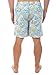 Men's Tropical Hula Print Shorts - X80 Ultra-Soft Elastic Button Short Shorts