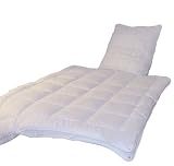 Kinzler L-12088 Microfaser 4-Jahreszeitendecke, Groesse 2x 135/200cm mit Druckknoepfen