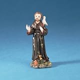 Saint Francis Beautifully Detailed 3 1/4" Resin Statue