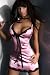 Sheer Satin Slip With Thong :  sheer satin slip with thong thongs