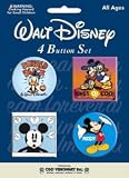 Mickey Mouse ~ VMX Mickey Mouse 4 1.5 inch button set ~ approx 1 and 1/2 inches