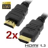 41NeKYgy7cL. SL160  2 PK GOLD PLATED 6 Ft High Speed HDMI 1080p Cable Version 1.3b Category 2 Certified for LCD HDTV XBOX 360 Elite, Blu Ray PS3