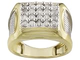 10KT 1.00CTW DIAMOND GENTS RING