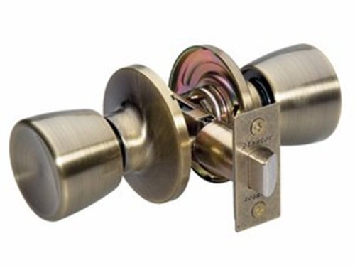 Master Lock TUO0405 Tulip Passage Door Knob, Antique Brass