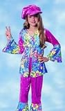 Kids Halloween Costumes Childrens Girls Hippie Hippy Go 1960s 60s 1970s 70s Costume Theme Party Outfit