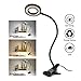 Clip Light Reading Lights - AUMYO 24 LED USB Book Clamp Light with 3 Color Modes, 10 Brightness Dimmer and Auto Off Timer, Eye Protection Kids Desk Lamp, 360 Â° Flexible Gooseneck Bed Night Light