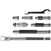 Starrett 823AZ Tubular Vernier Inside Micrometer Set, 1.5-8" Range, 0.001" Graduation, +/-0.0001" Accuracy