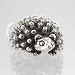 Cute Hedgehog Pendant or Charm in Sterling Silver, #9512