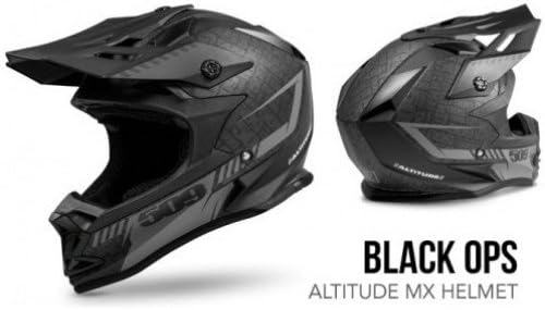 509 Altitude MX / ATV Dirt Helmet Black Ops Includes Free Go Pro Mount (X-Large)