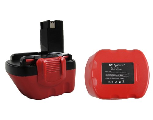 GPK Systems Battery 12v for Bosch Bat043, Bat045, Bat046, Bat049, Bat120, Bat139, Gsb 12, Gsr 12, Psb 12, Psr 12, Gli 12, Exact 8, Exact 12, Exact 700 Cordless Power Tools