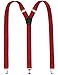 Warm Sunshine Men's Y-back Elastic Adjustable Solid Clip Suspenders/Box