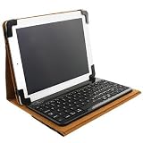 Leather Case with Bluetooth Keyboard For iPad 2, iPad 3, iPad with Retina display (iPad 4)
