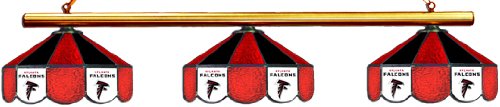 Atlanta Falcons Pool Table Light - Stained Glass Shades