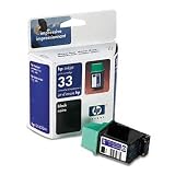HP No. 33 Black Ink Cartridge - Inkjet - 480 Page - Black - 1