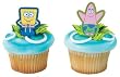 Spongebob & Patrick Cupcake Clips