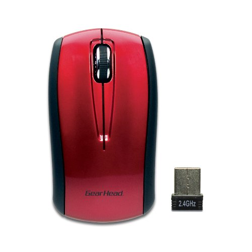 2.4GHz Wireless Optical Nano Mouse (Red)