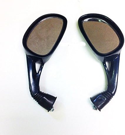 Rear View Mirrors 8mm GY6 Scooter Moped Vespa Peace 50cc 150cc 250 blue Mirror