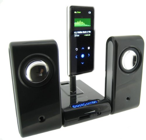 i-nique mp3 Vibe-Dock Home portable speaker system for ipod nano (1st / 2nd / 3rd / 4th gen 4G / Ipod classic / touch / Shuffle )