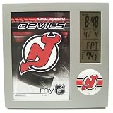NEW JERSEY DEVILS LCD DESK CLOCK ALARM PHOTO FRAME