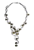 Sterling Silver Caribbean Amber Grapevine Necklace