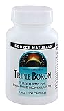 Source Naturals Triple Boron, 100 Caps, 3 Mg