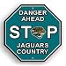 JACKSONVILLE JAGUARS DANGER AHEAD STOP SIGN