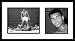 Muhammad Ali Boxing Double Framed Photograph Ali Over Sonny Liston and Close Up Portr...