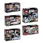 LEGO Star Wars 2006 Complete Set of Five Model 6205 6206 6207 6208 6209