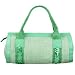Caterina Lucchi Aqua Woven Straw and Leather Sequined Barrel Bag