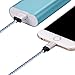 Xcords(TM) 2pcs 6ft iPhone Lightning Cable Charging Cord Nylon Braided Apple USB Cable Usb2.0 Data Sync Cable 8 Pin Cable for iPhone 5/5s/5c 6s 6s Plus iPad iPod 5G