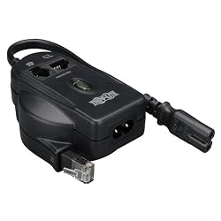 Tripp Lite TRAVELERC8 2 (C8) 2-prong connectors, in-line surge with Tel/Modem/Ethernet Protection