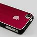 Hot Pink Metal Brushed Aluminum Non Vapor Rubber Rim Bumper 